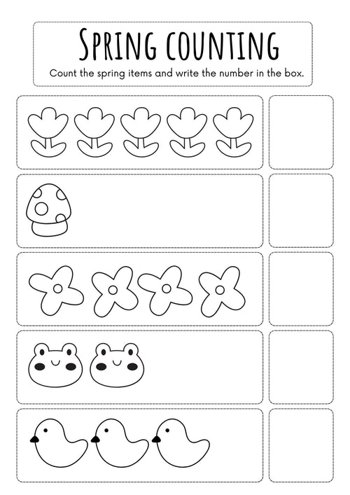 Learn about spring: plant, cut, paste and trace many activities inside this book you can find